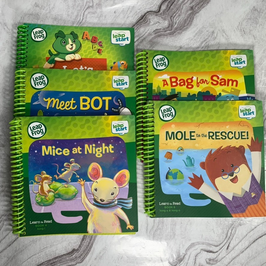 Leapfrog LeapStart Learn to Read Lot of 5 Early Reading Ages 4-7