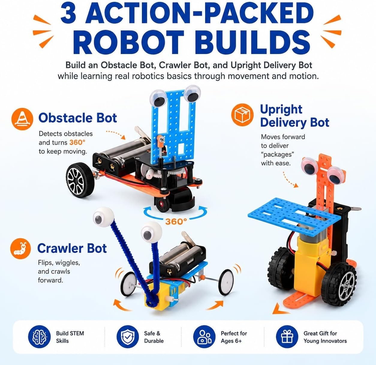 5in1 Solar Robot Building Kit STEM Gift for Boys Aged 6-12, DIY Science Educa…
