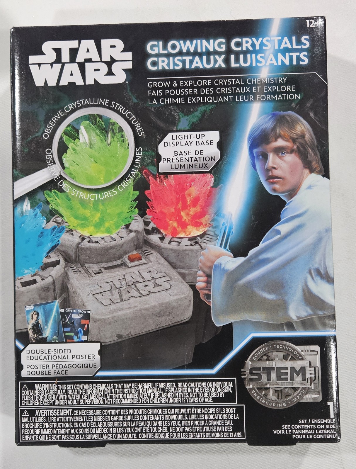 Star Wars Glowing Crystals Science Kit Grow & Explore Crystal Chemistry STEM Set