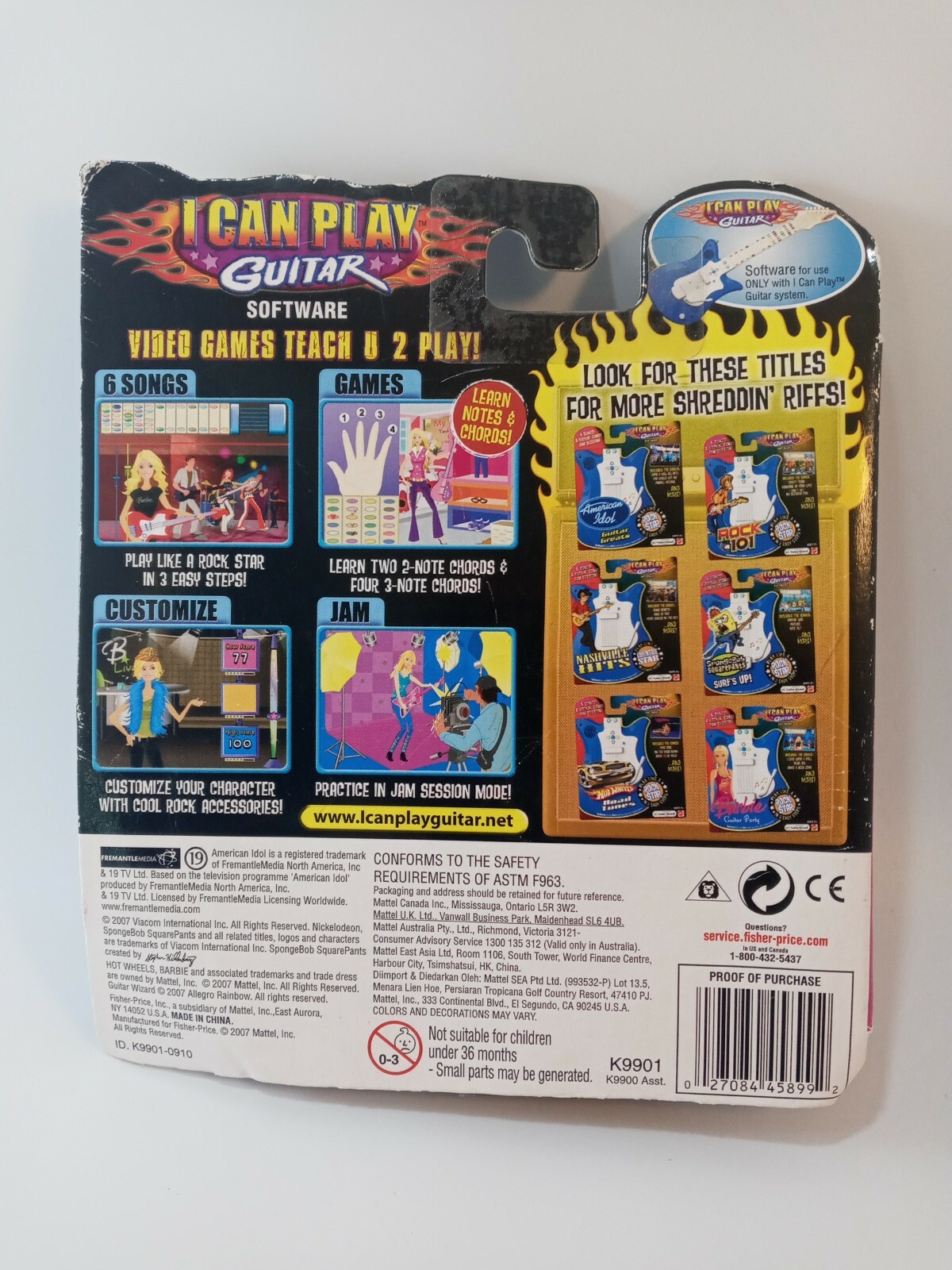 I Can Play Guitar Party Barbie Cartridge Learning Music Game Software NIP. (A)