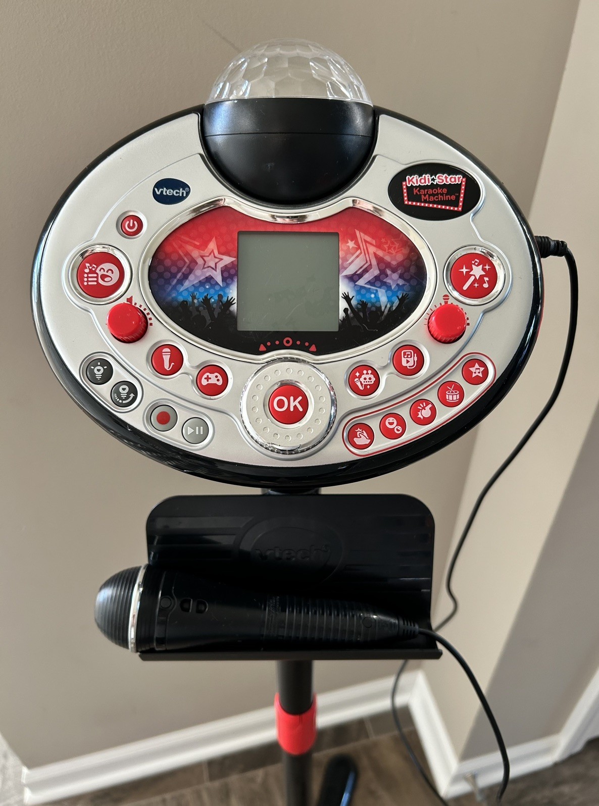 Vtech Kidi Superstar Karaoke Machine – Tested And Works Black/Red