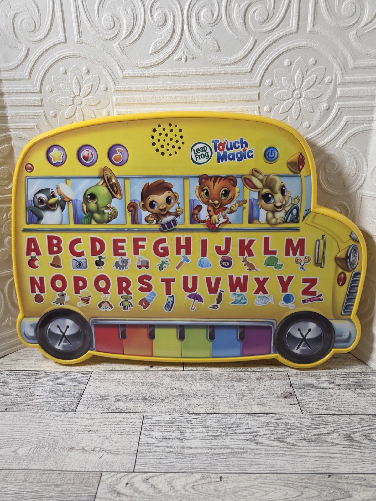 LeapFrog TOUCH MAGIC Learning Bus Educational Toy Music Letters Sounds Tested