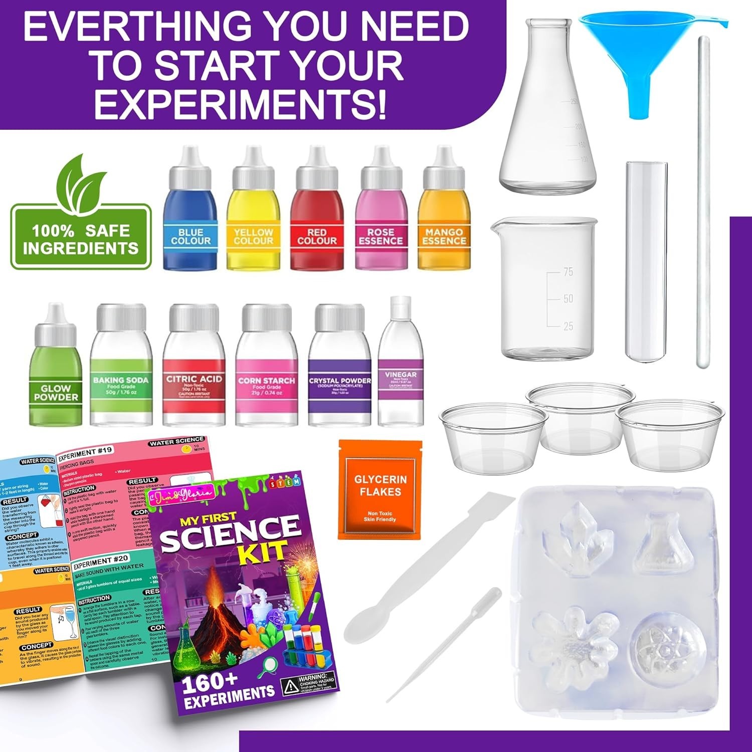 Jim&Gloria Science Kits for Kids Age 5-7 8-12 Year Old Birthday Gifts for Girls