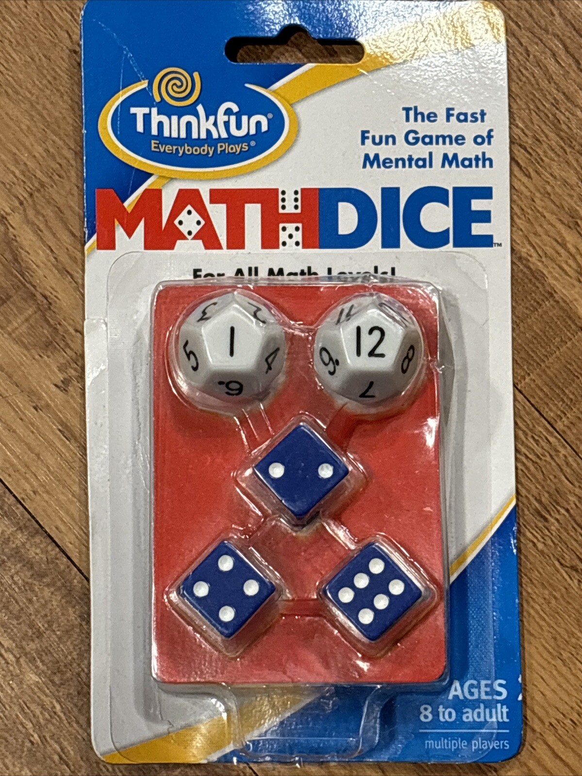 ThinkFun Math Dice Fun Game that Teaches Mental Math Skills to Kids D12 SEALED