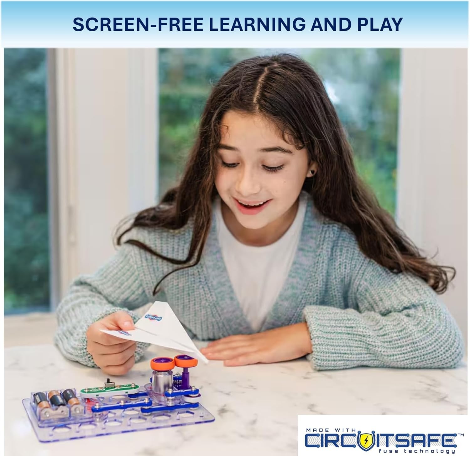 Snap Circuits Flight Deck STEM Kit Launch Planes Learn Electronics Ages 8+