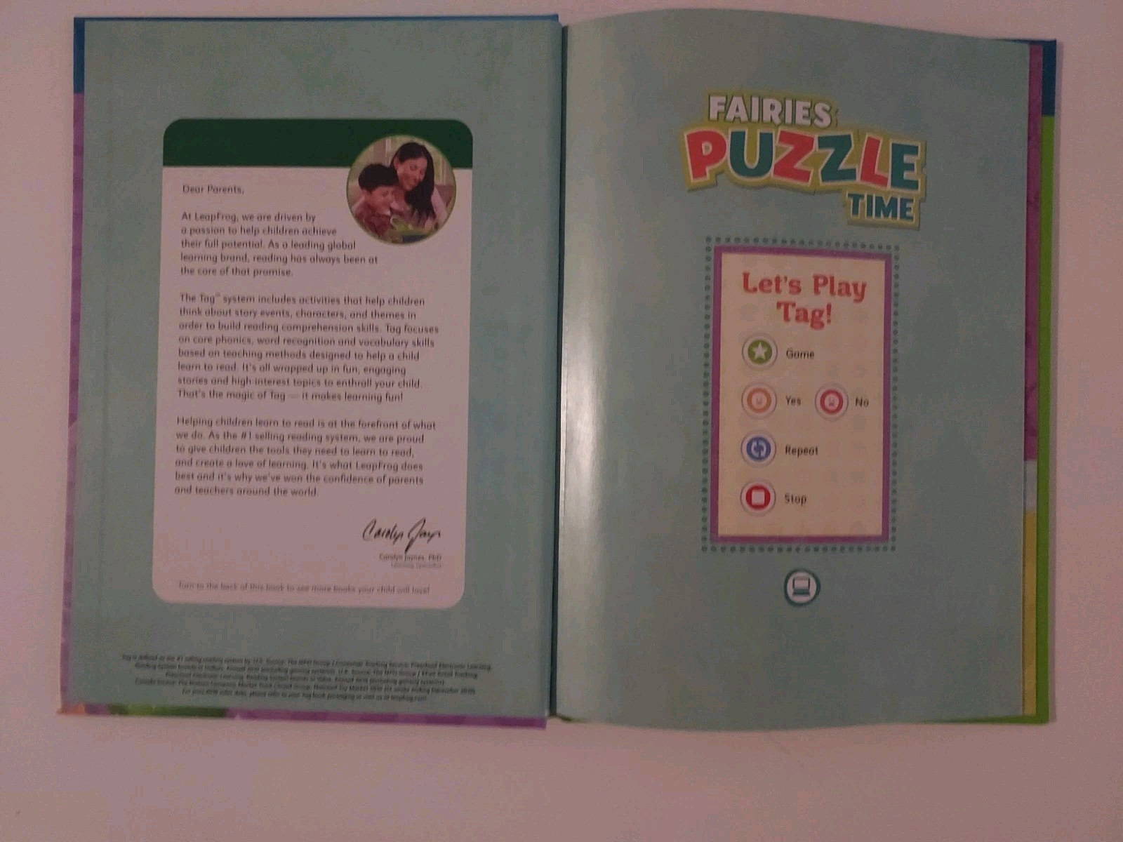 Leapfrog DISNEY FAIRIES– FAIRIES PUZZLE TIME—Works on Tag and LeapReader