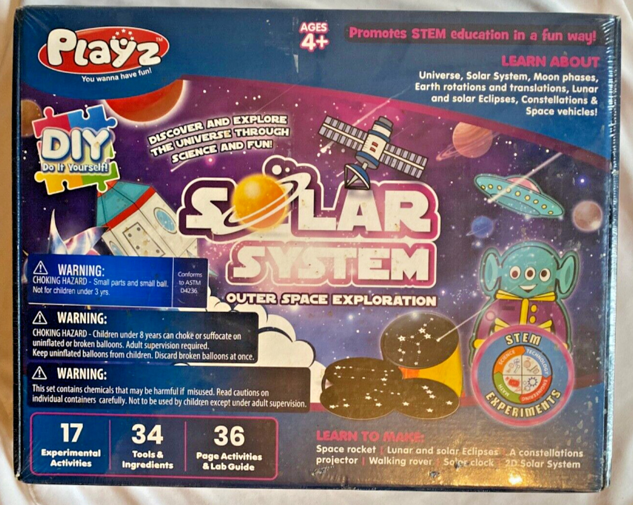 PLAYZ Solar systems for kids’ exploration kit. NEW in box. Nice gift. Priced low