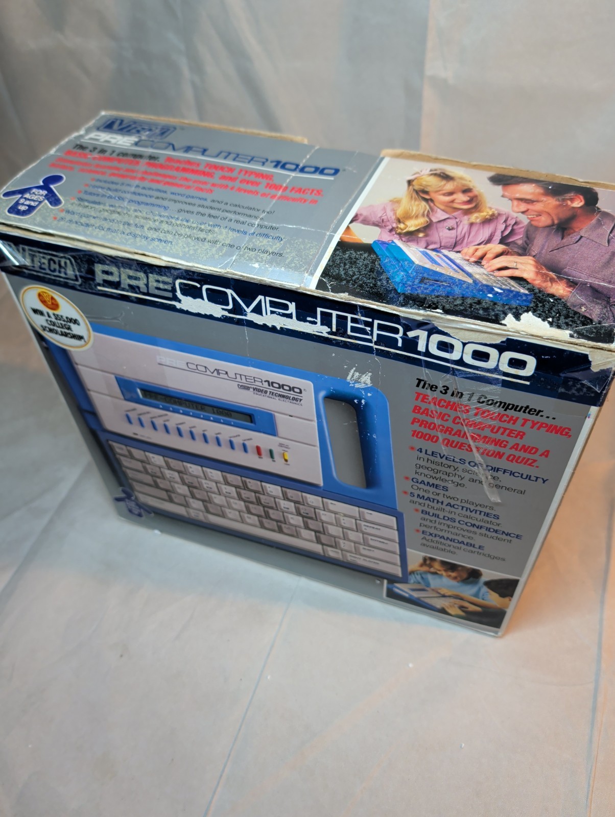 Vintage 1988 VTech PreComputer 1000 Learning Computer Tested Working w/ Box