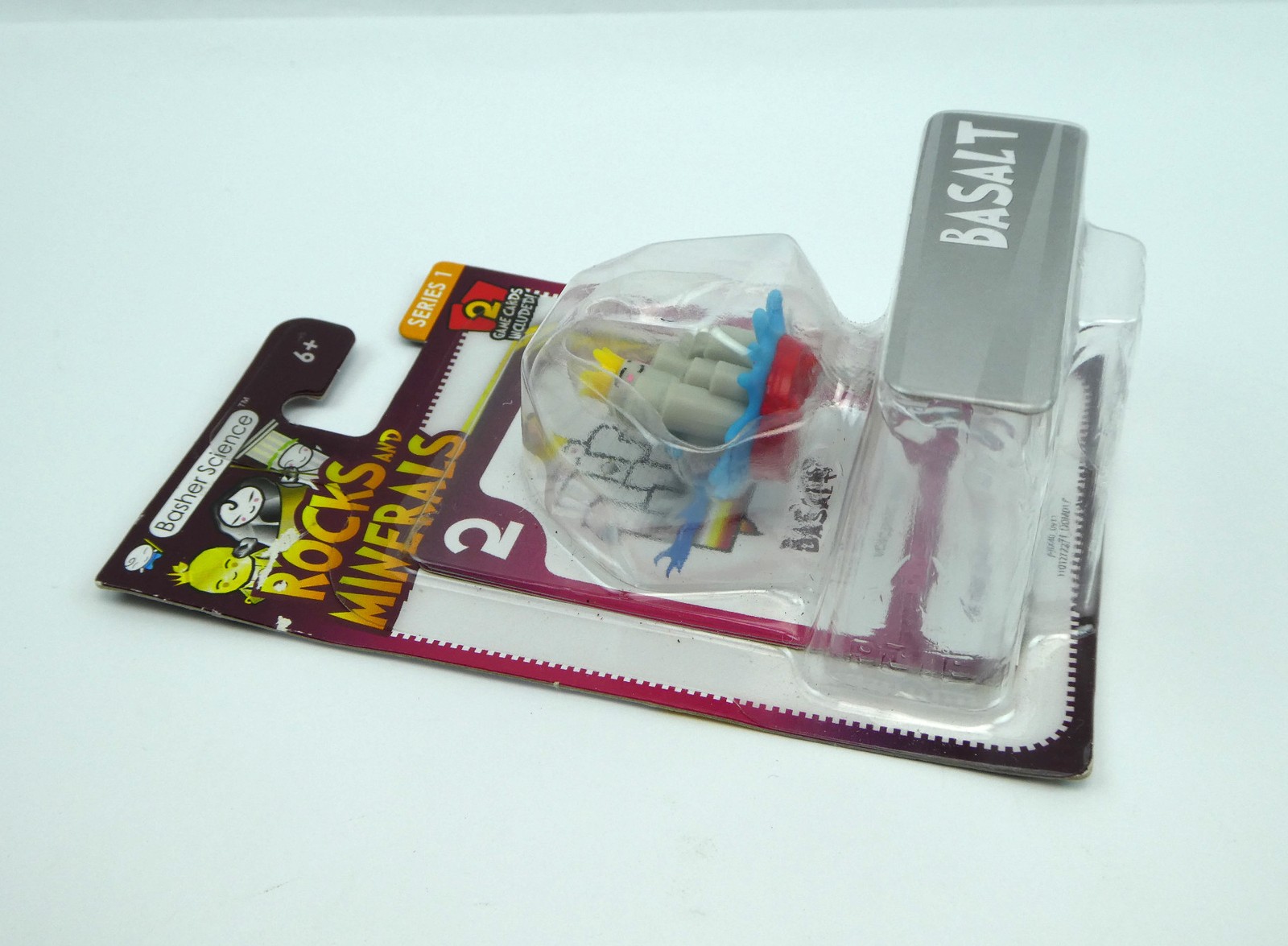 Basher Science Rocks and Minerals Series 1 BASALT Figure & 2 Game Cards