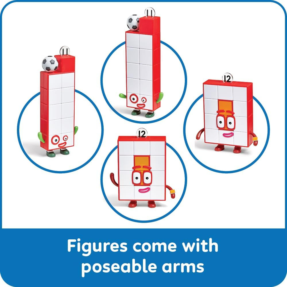 Numberblocks Friends Eleven and Twelve Figures, Numbers for Toddlers, Math Toys