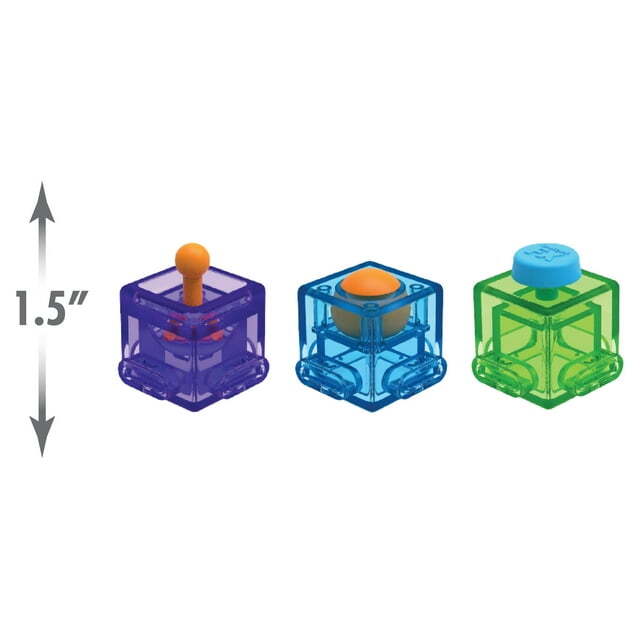 Sensory FX ASMR Dice 3 Dice Fidget and Stress Toys for Kids and Adult Set of 4