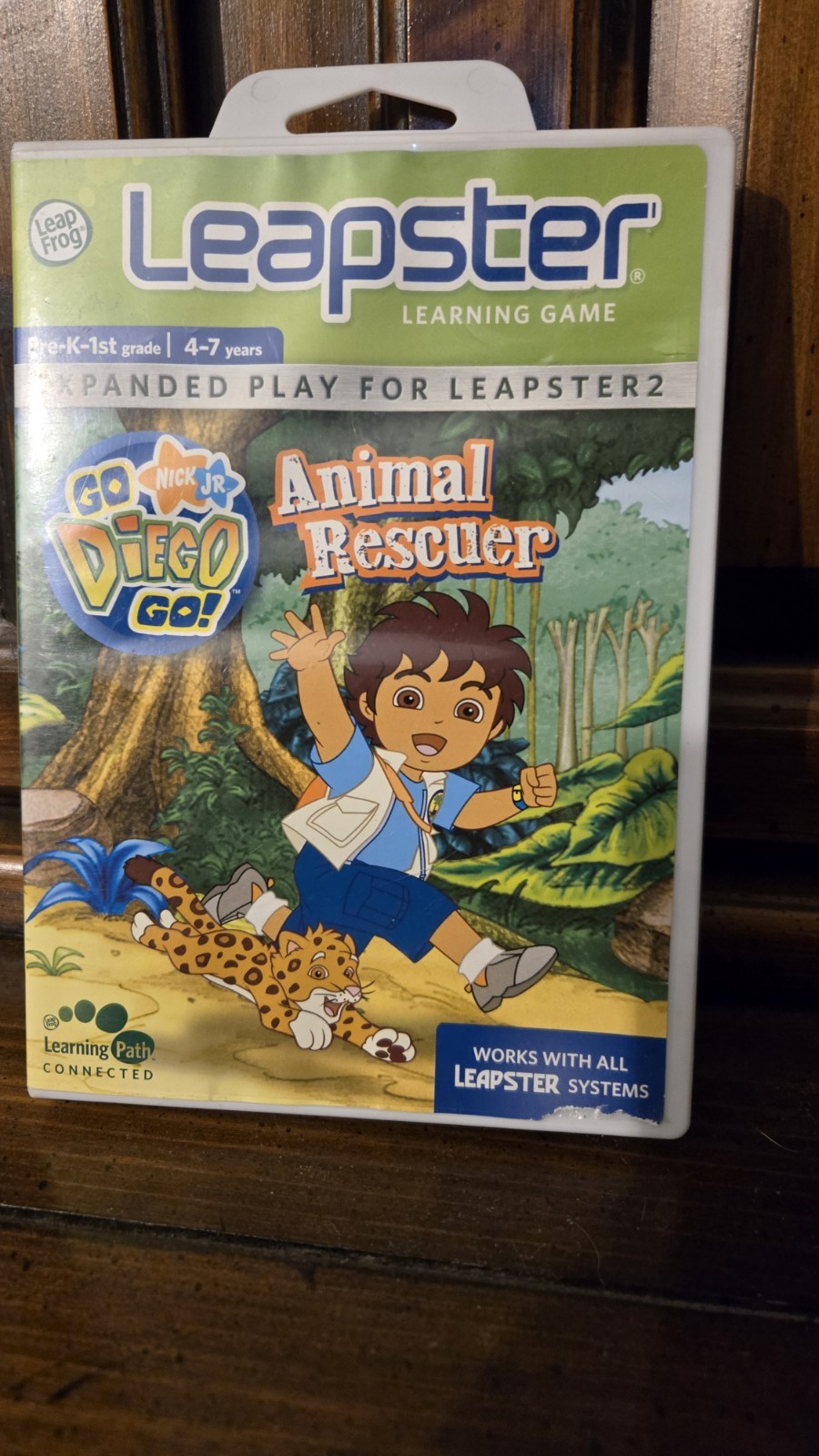Leap Frog Leapster Game, Go Diego Go! Nick Jr., Case w/ Booklet, Educational,…