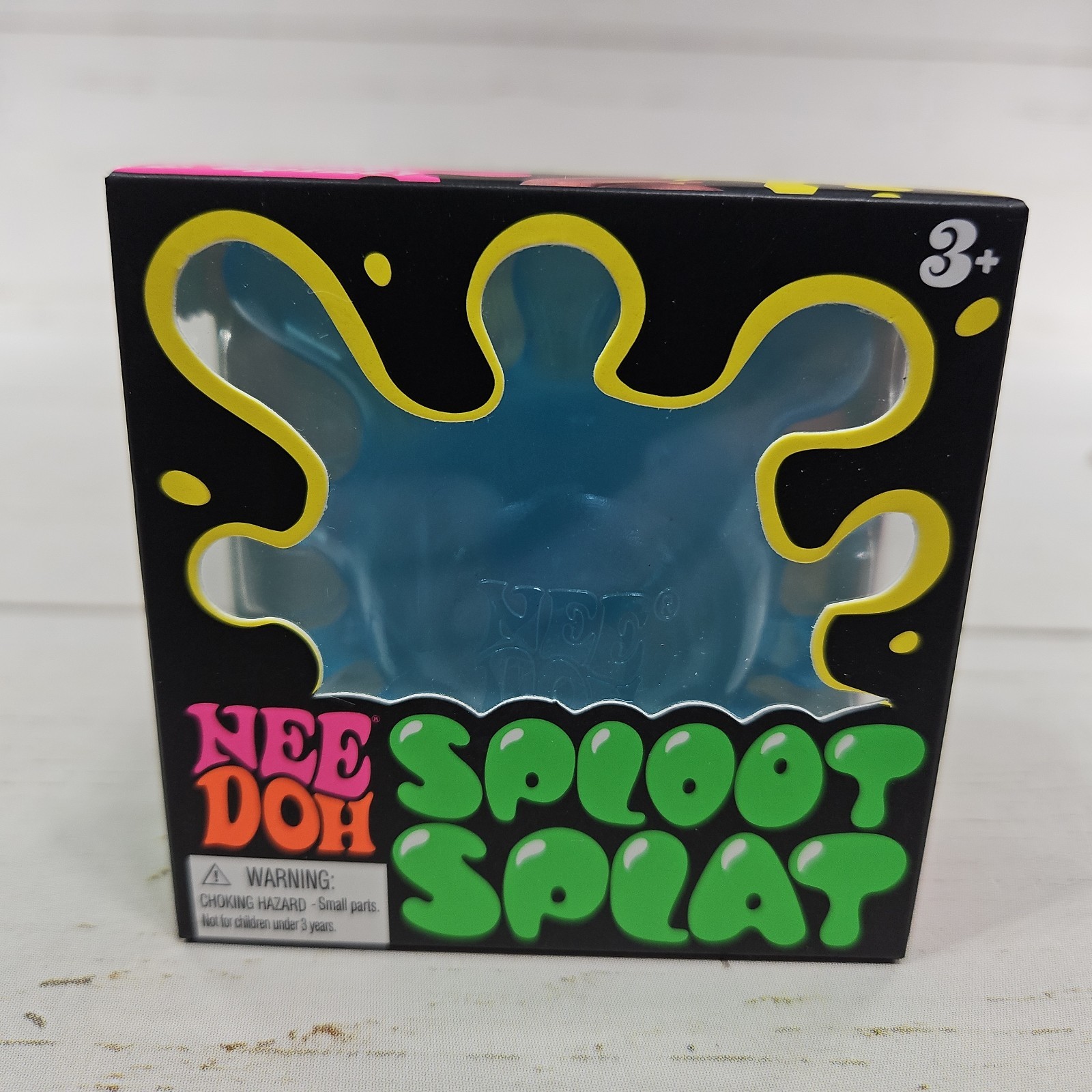 NeeDoh Sploot Splat Blue Sensory Fidget Toy Squish Stretch Stress Ball Fast Ship