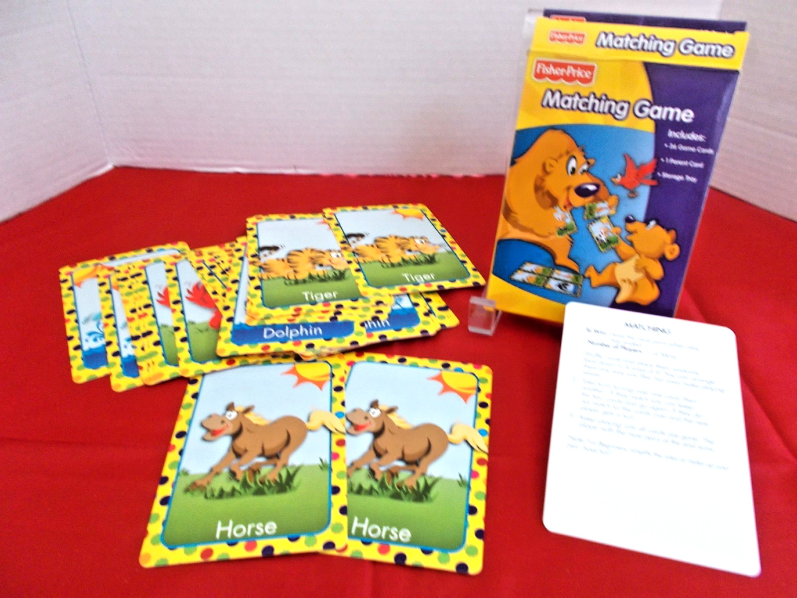 Fisher Price Educational Matching Card Game