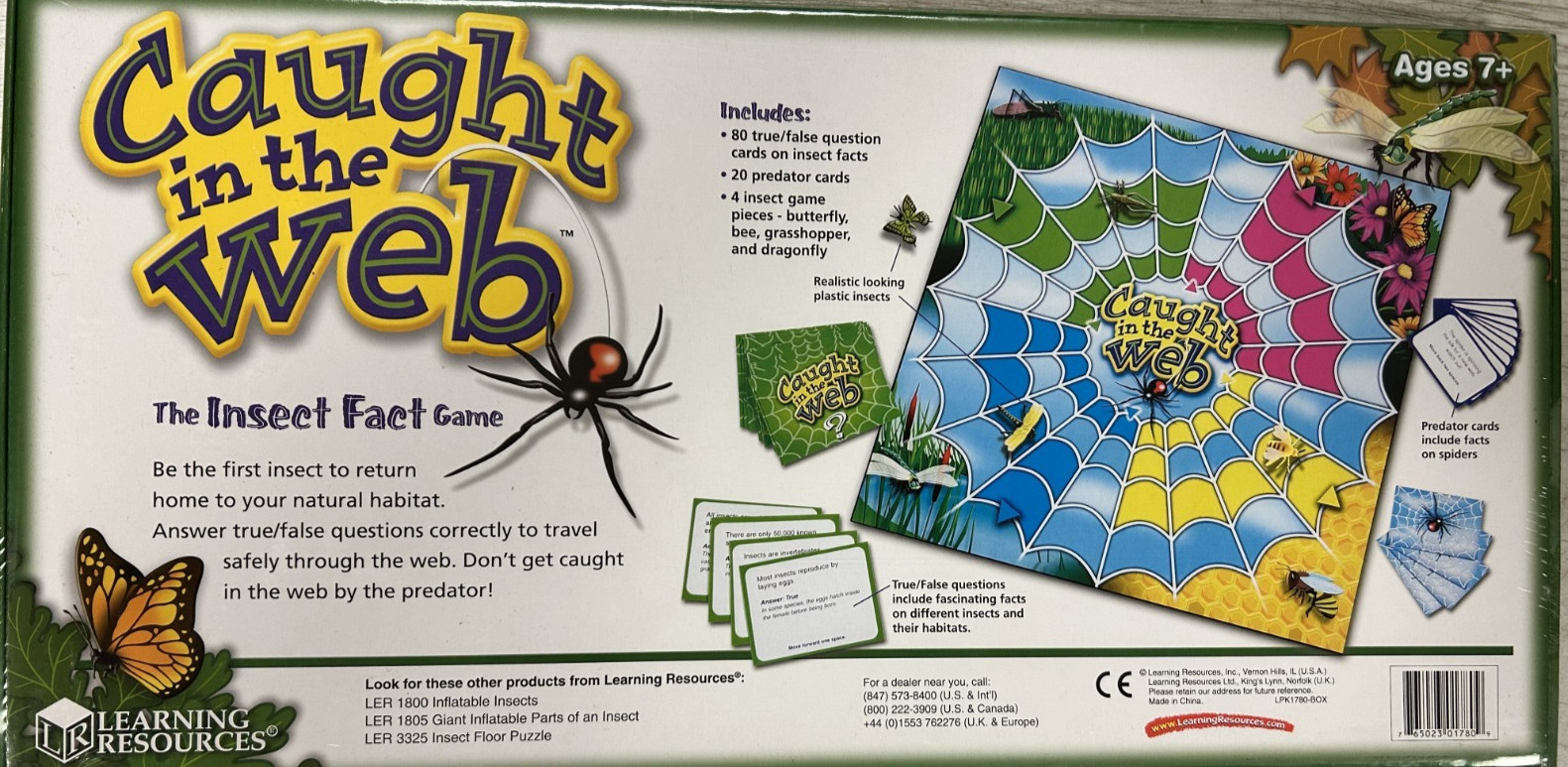 Learning Resources Caught in the Web The Insect Fact Game