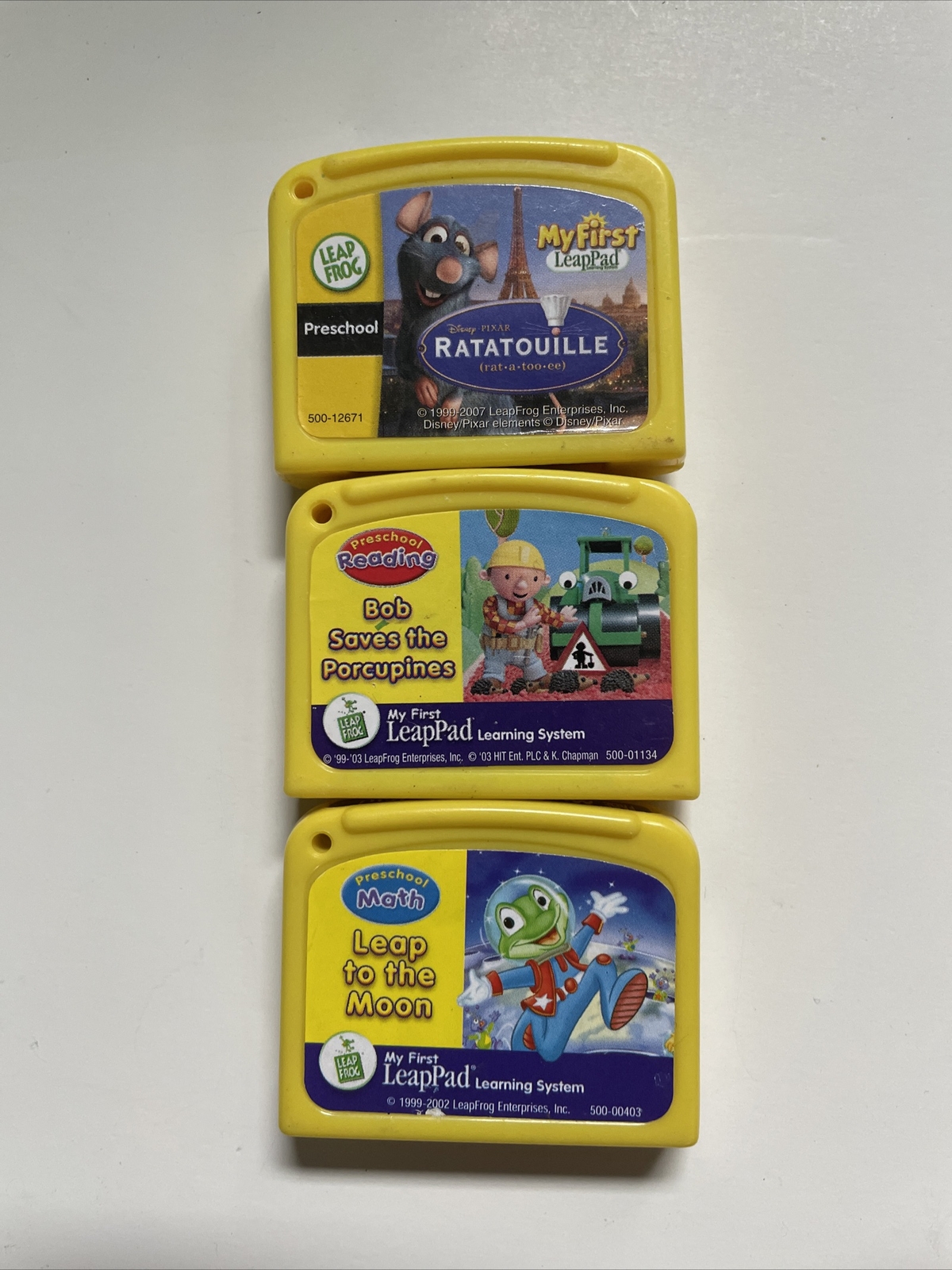 Leapfrog My First LeapPad Cartridges Lot Of 3 Game Cartridges – Reading & Math