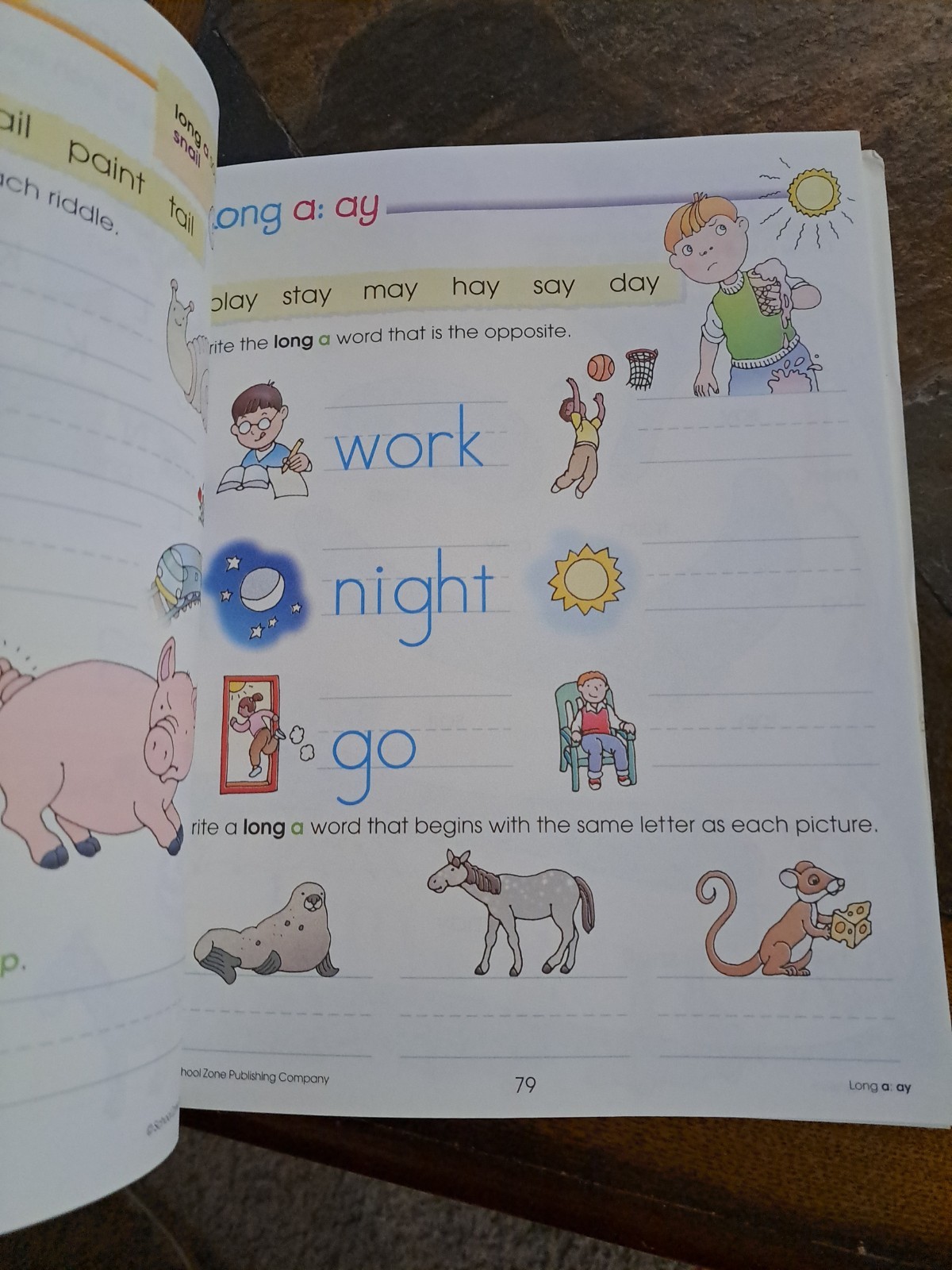 «Big First Grade Workbook»School Zone Publishing Co.320 Pages.New-2 Pages loose