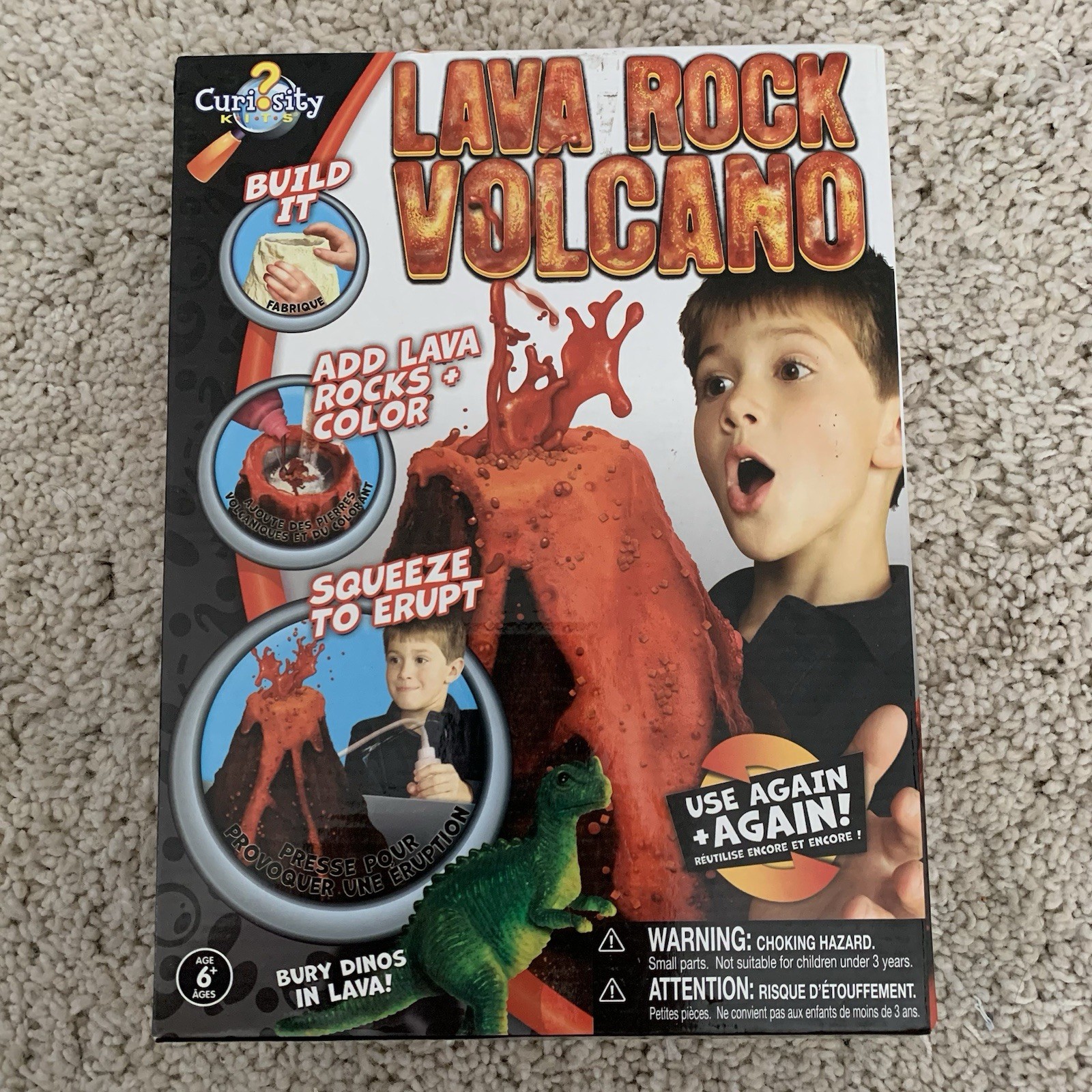Curiosity Kits Lava Rock Volcano SCI-FI Dinosaur Science 15+ Piece 6 & Up NEW