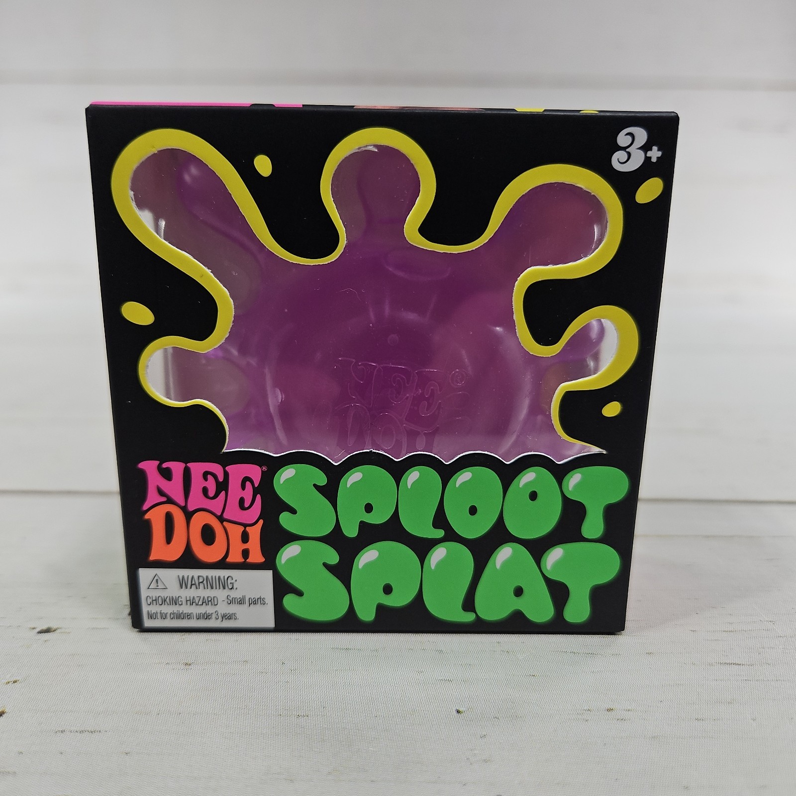 NeeDoh Sploot Splat Purple Sensory Fidget Toy Squish Stretch Stress Ball