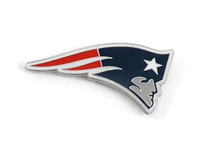 NFL unisex-adult Logo Pin 1.0″ x 1.5″ Team Color New England Patriots