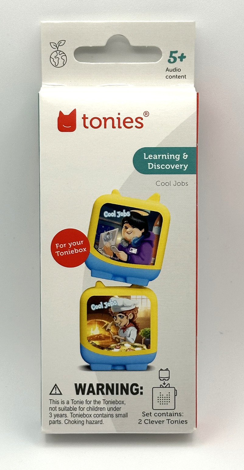 Clever Tonies Set COOL JOBS Audio Characters Rocket Scientist Pizza Maker NIB