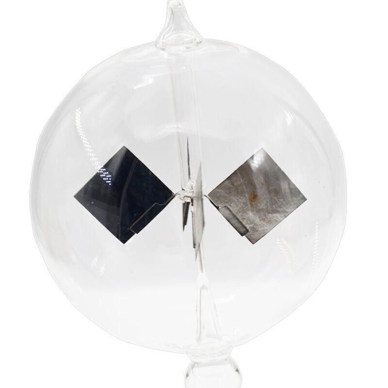 Clear Glass Light Mill Crookes Radiometer Solar Power for Home Office Ornaments