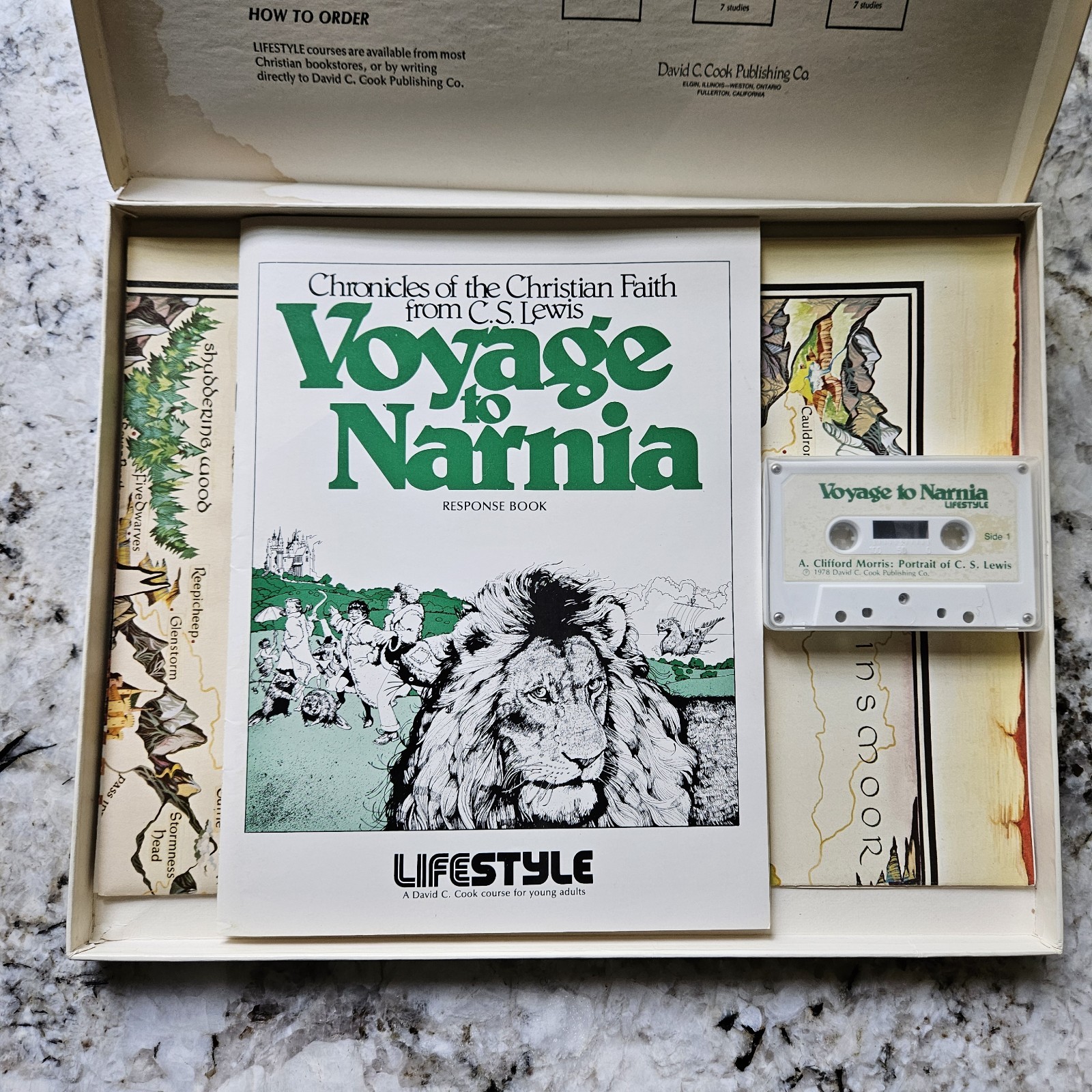 RARE VTG 1978 Voyage to Narnia Complete Course – David Cook- CS Lewis w/POSTERS!
