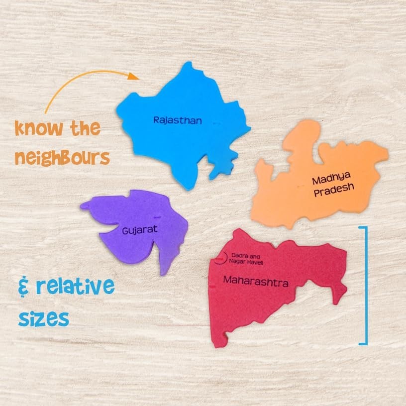 Mapology India with State Capitals – Educational Toy & Learning Aid