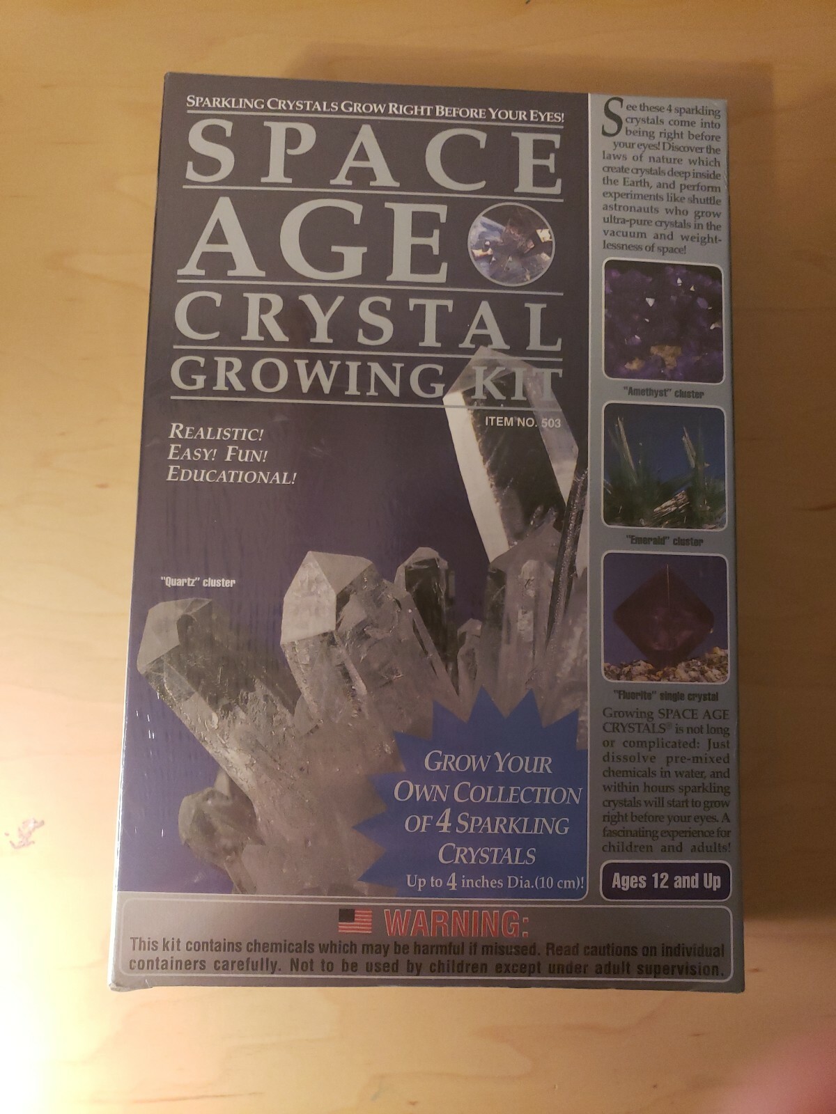 Kristal Educational Grow Your Own Space Age Crystal Quartz Emerald Amethyst Kit