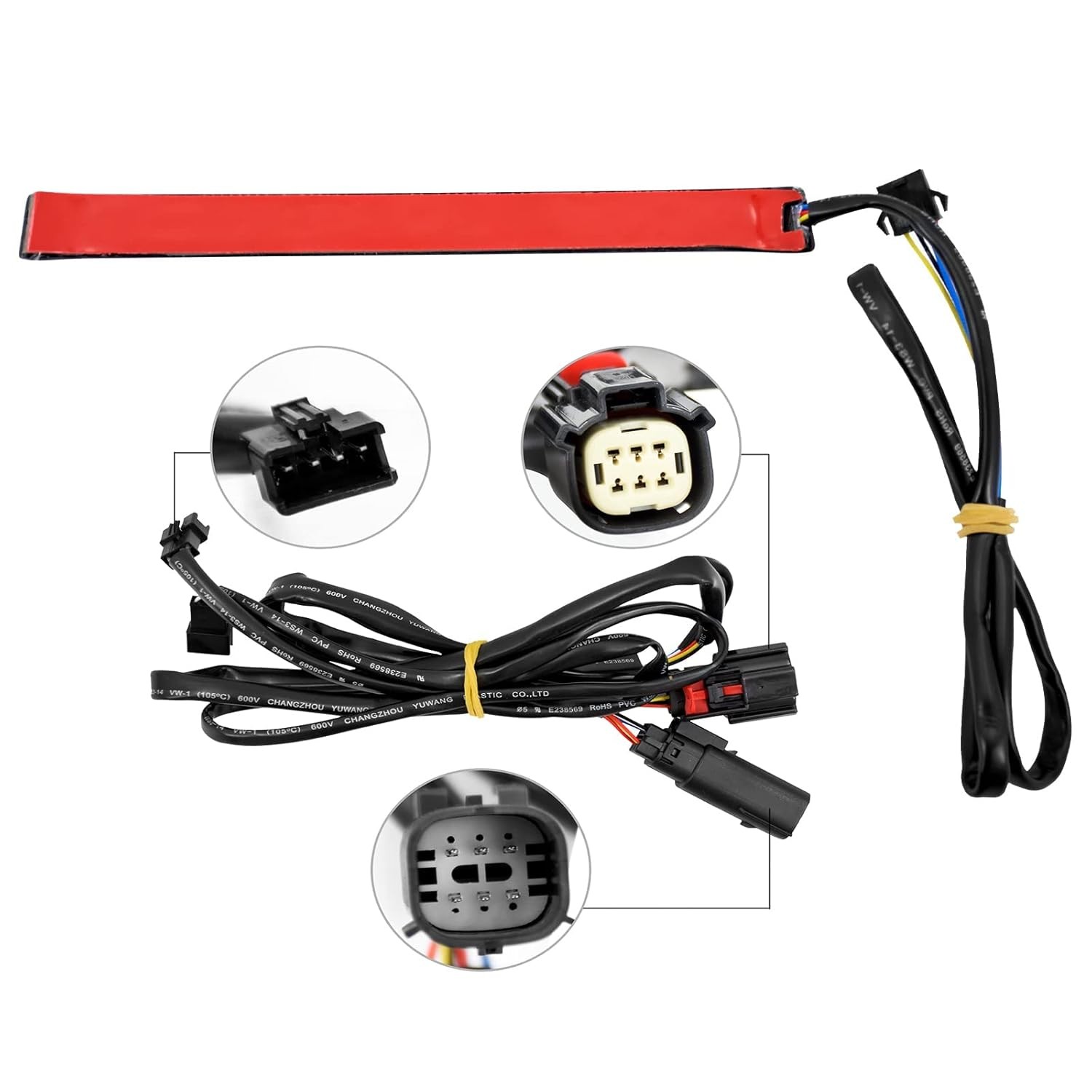 Motorcycle Saddlebag Tail Light LED Sequential Running Brake Turn Signal Lamp