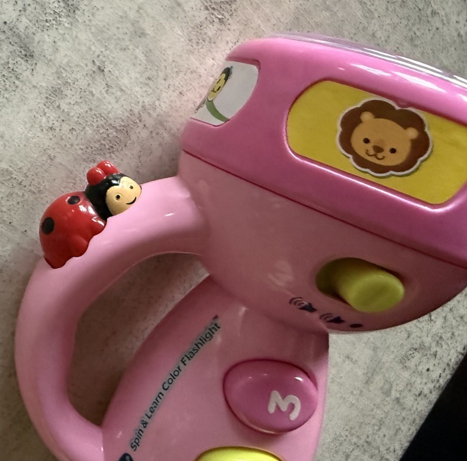 VTech Spin and Learn Color Flashlight BaBy Infant Toddler Kids Toy Game Pink WoW