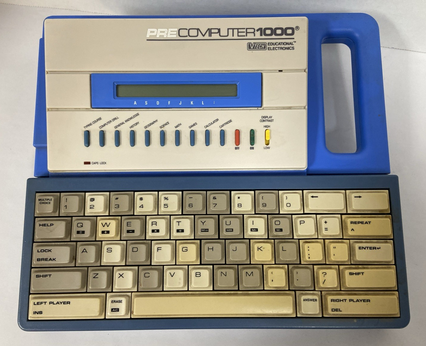 Vintage 1988 VTECH PreComputer 1000 Educational Electronics Computer Toy