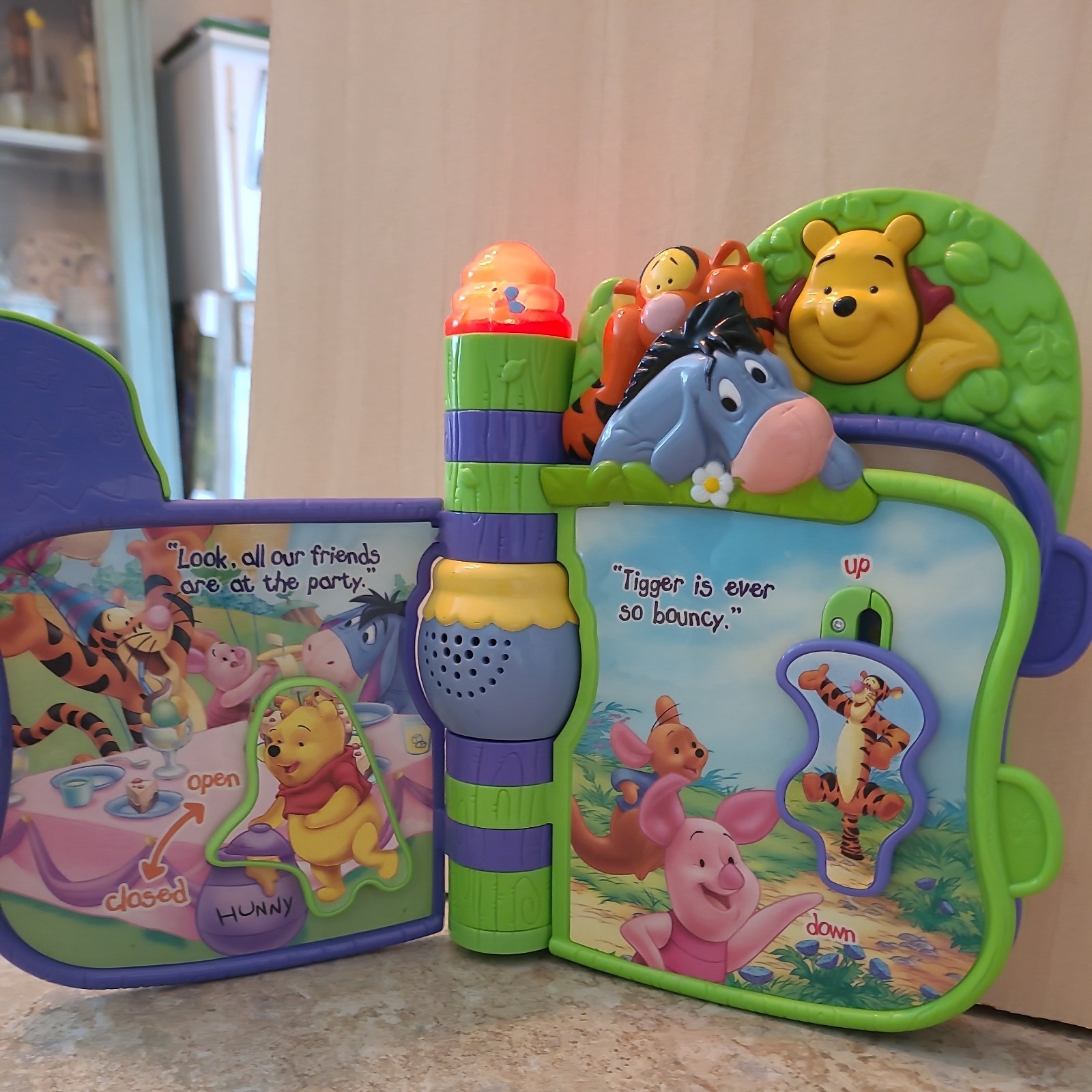 VTech Disney Winnie the Pooh Slide ‘n Learn Storybook Interactive Musical Toy