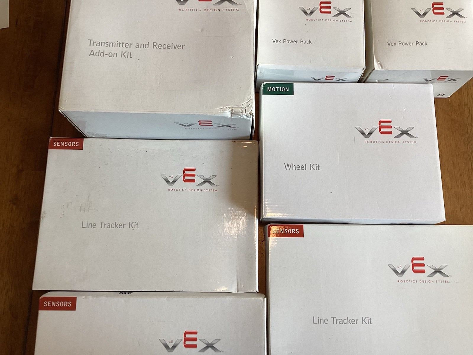 Huge, lot Of Vex Robotics, Line, Tracker Kit, Wheel Kit, Vex Power Pack Etc