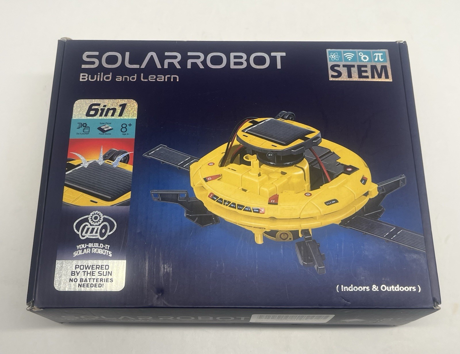 STEM Build and Learn Solar Robot Space Shuttle Astronaut 6-In-1 Robot Model Kit
