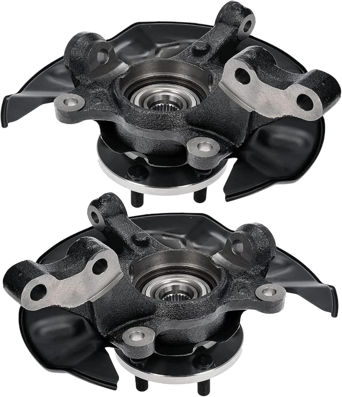 Front Driver and Passenger Side Steering Knuckle Wheel Hub Bearing pair