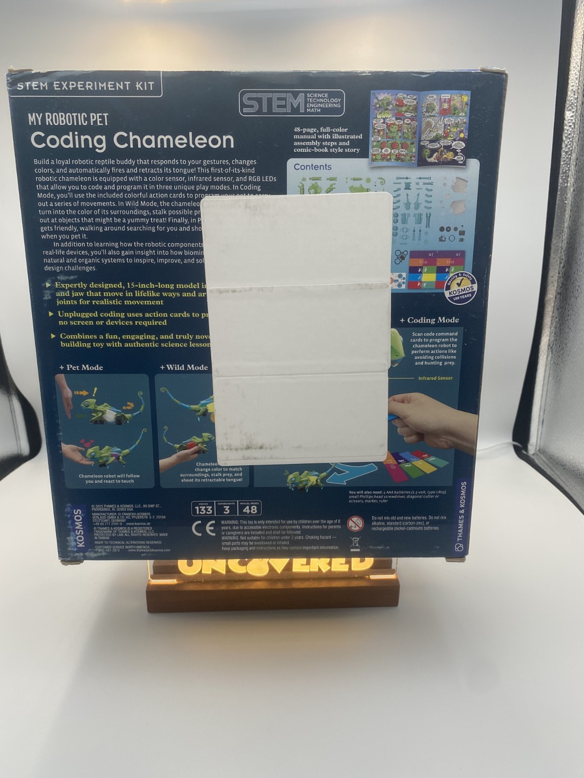 Coding Chameleon STEM Robot Kit – Build Code & Play Robotic Pet for Kids 8+ Gift