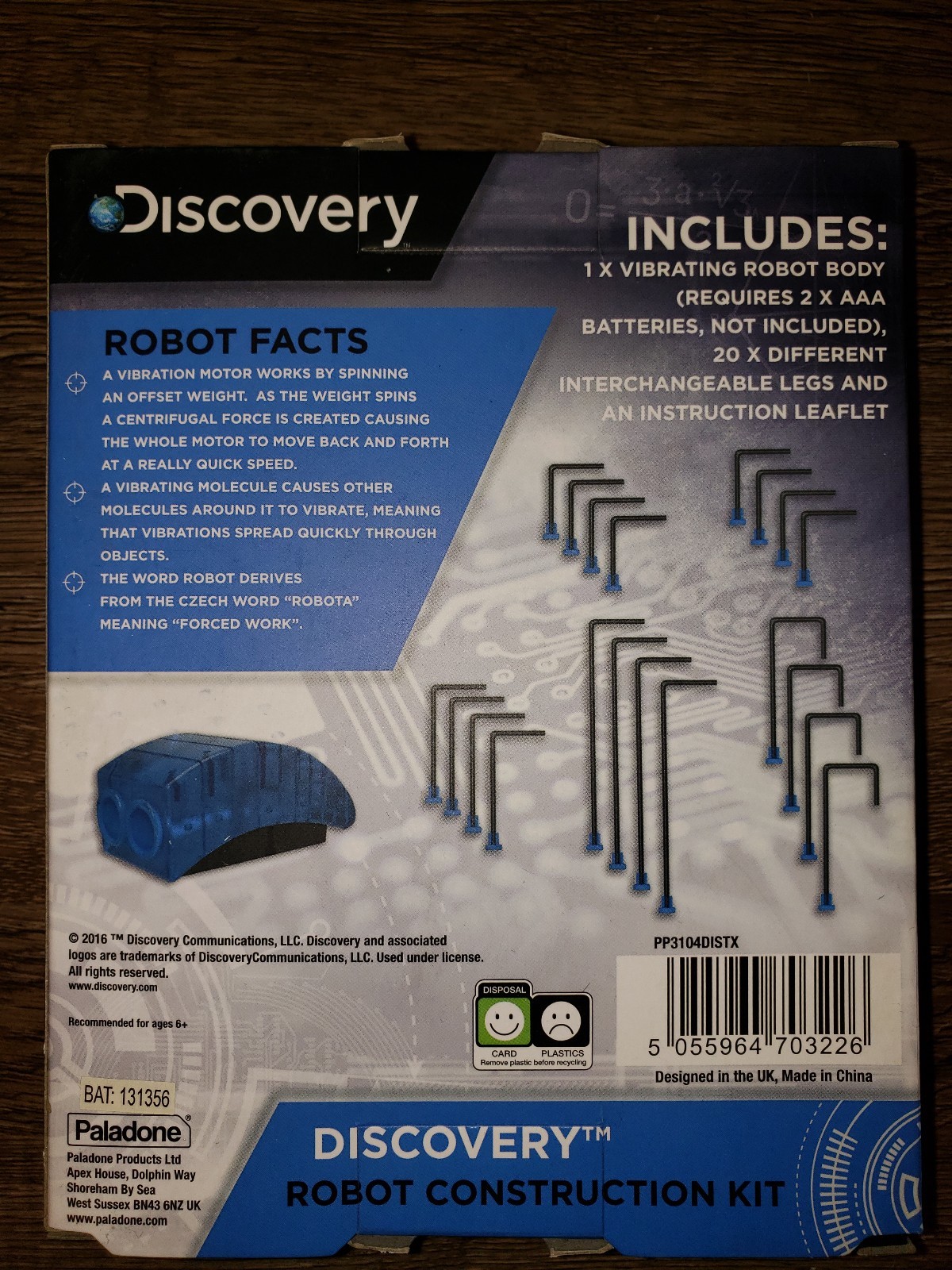Discovery Channel Robot Construction Kit PERFECT GIFT NEW BOX