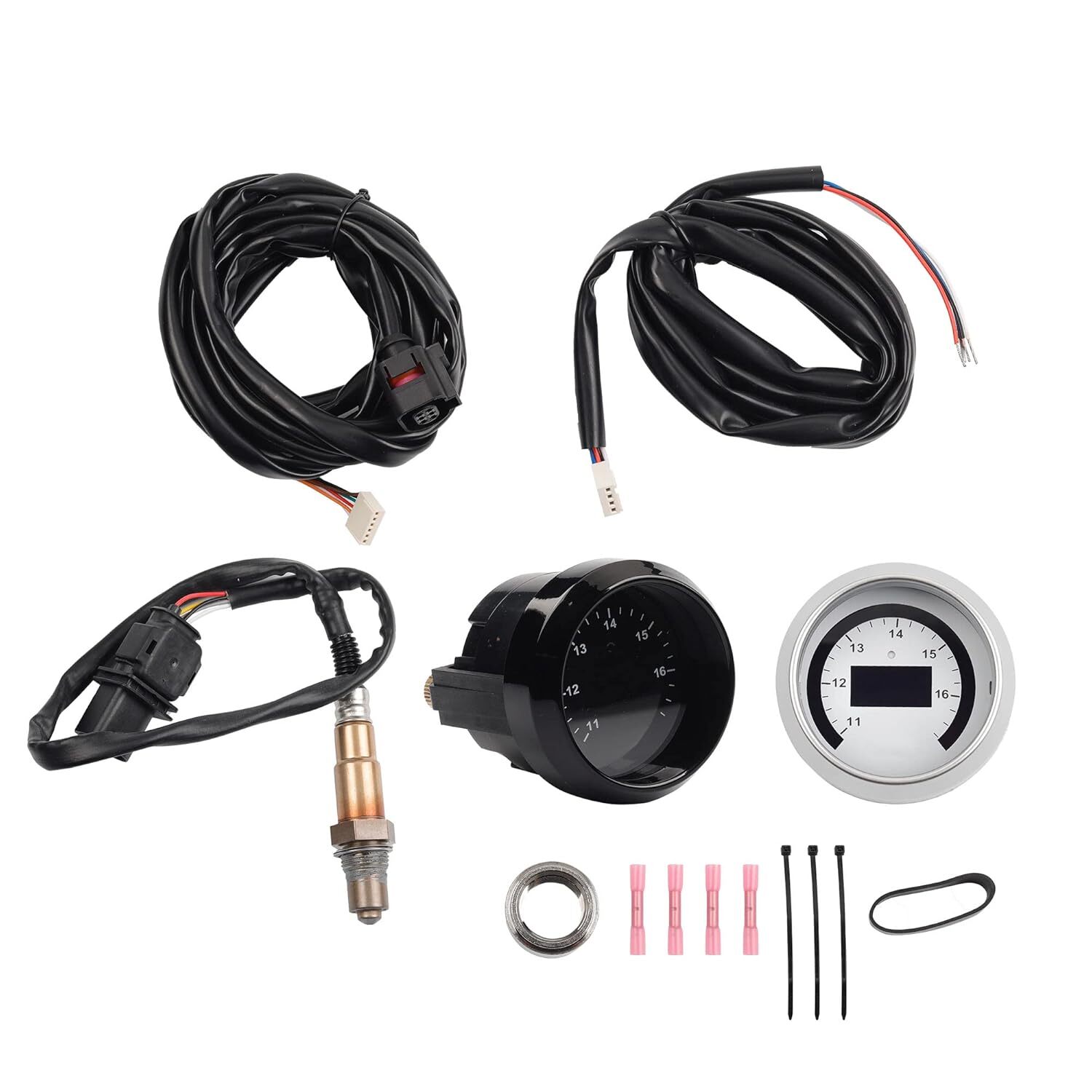 Dasbecan 30-4110 UEGO Air Fuel Ratio Gauge 52mm with 4.9 LSU Sensor,wideband