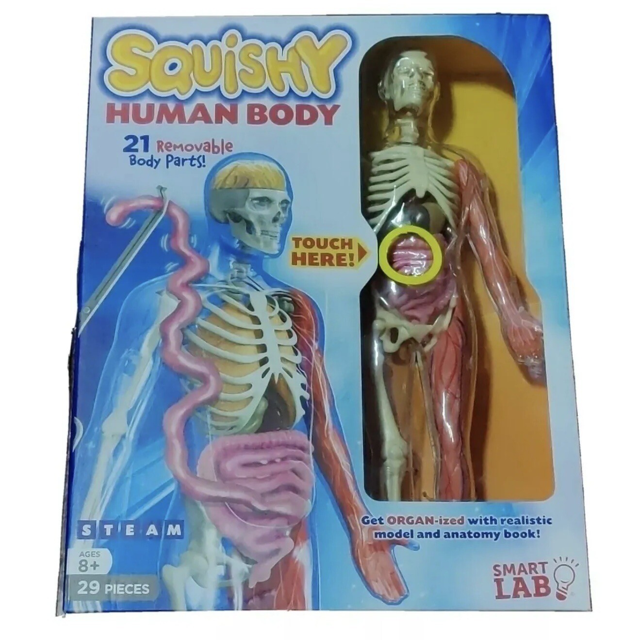 SmartLab Squishy Human Body 21 Removable Body Parts SEALED