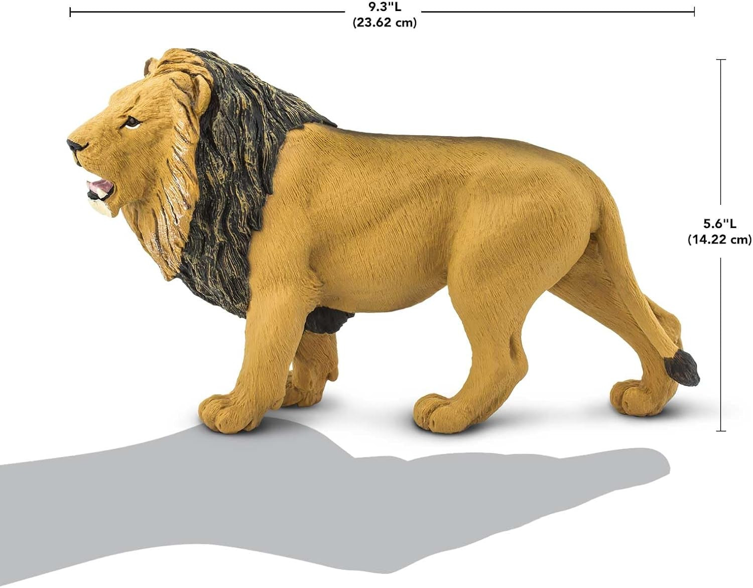 Lion Figurine – Detailed 9.5″ Plastic Model Figure – Fun Educational Toy for Boy