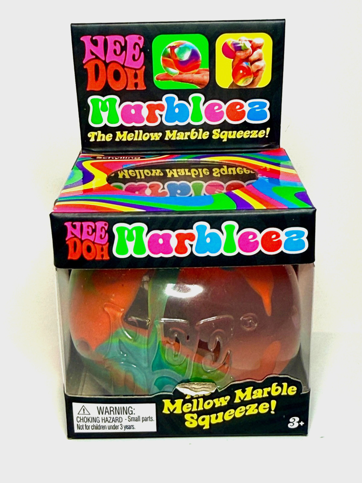 ULTRA RARE 🔥 NeeDoh Marbleez Mellow Marble Multicolor Squishy Toy ✨ AUTHENTIC