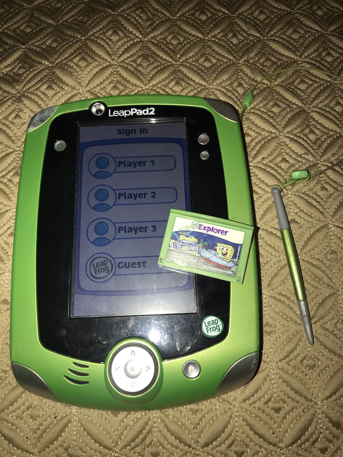 LeapFrog LeapPad 2 Explorer Learning System: Green and White Edition With Game