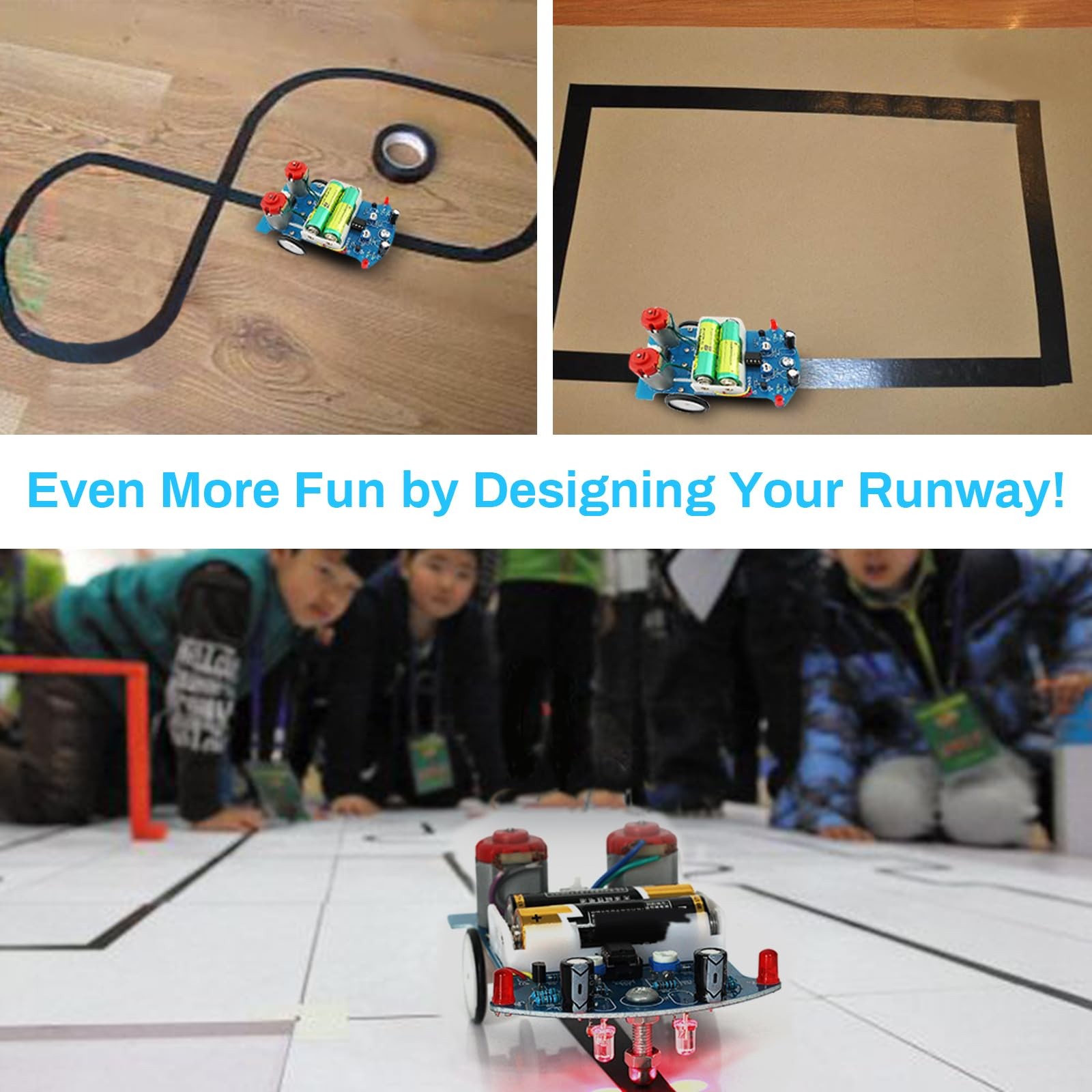 Line Following Robot Car Kit Beginners Soldering Practice STEM Educational Kit