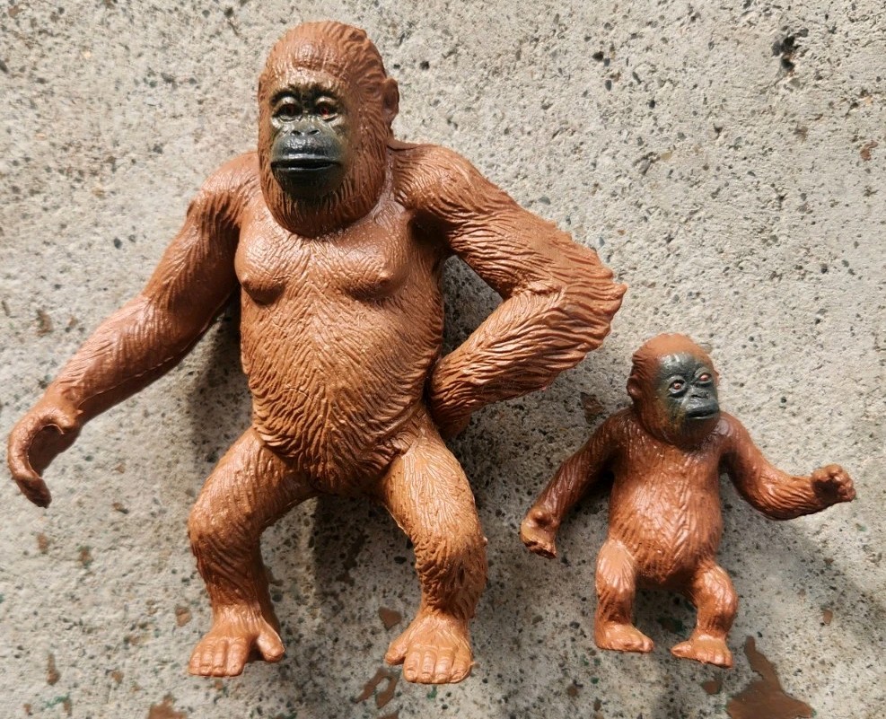 VINTAGE AAA ORANGUTAN REALISTIC RUBBER PRIMATE MAMEJO NATURE