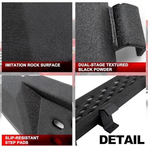 Raptor Style Running Boards for 2021-2025 Bronco 2-Door 600 Lbs (Not fit Bronco