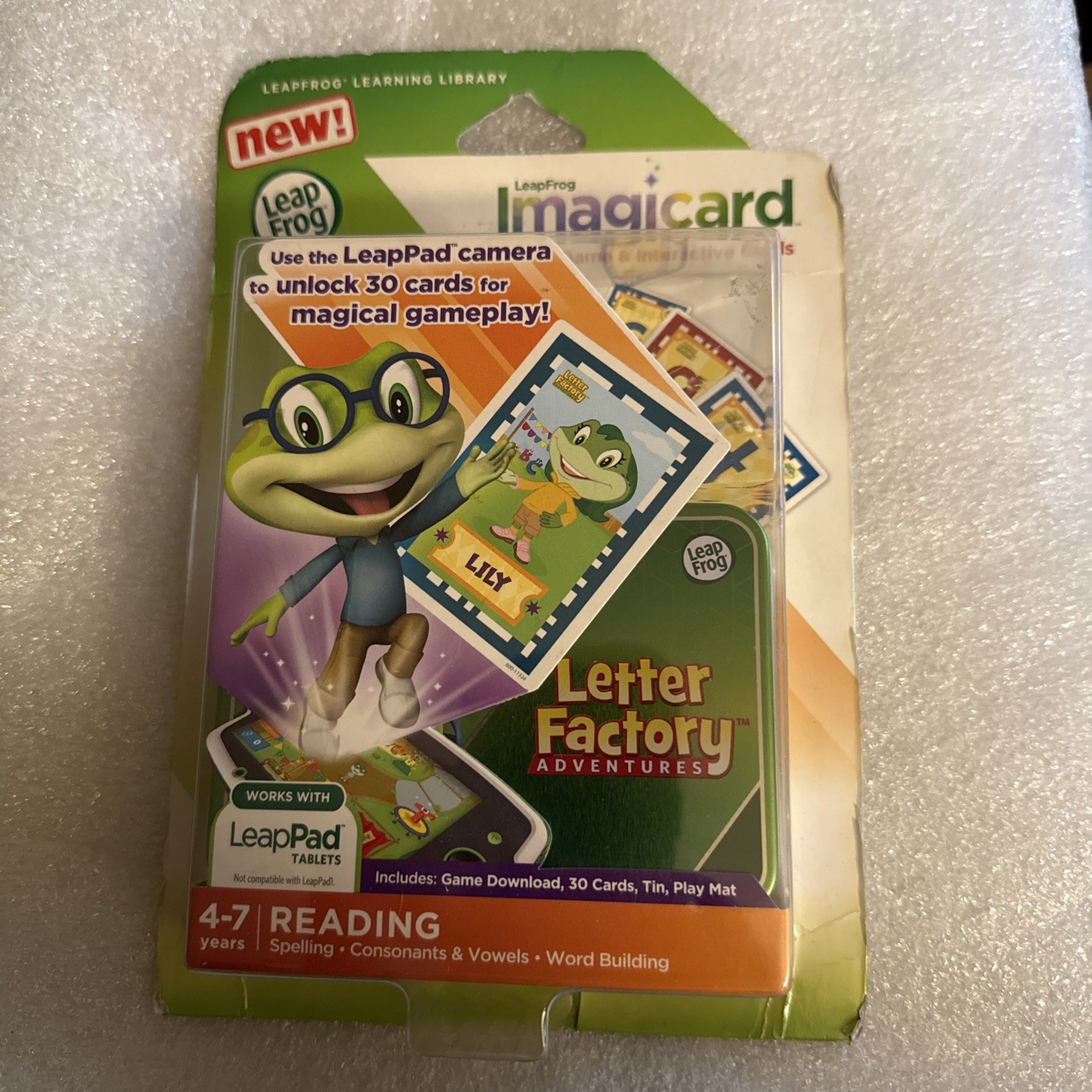 Leap Frog Imagicard Letter Factory Adventures LeapPad Reading Digital Game (4-7)