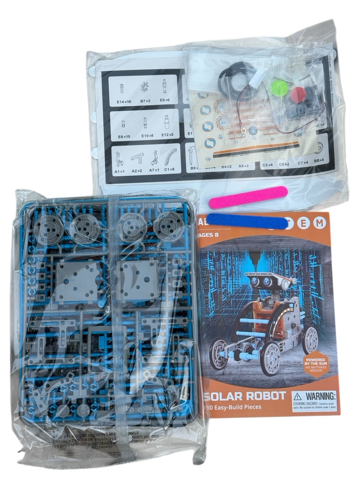 AESGOGO Solar Robot Creation Kit STEM Educational 12-in-1 New Open Box Complete