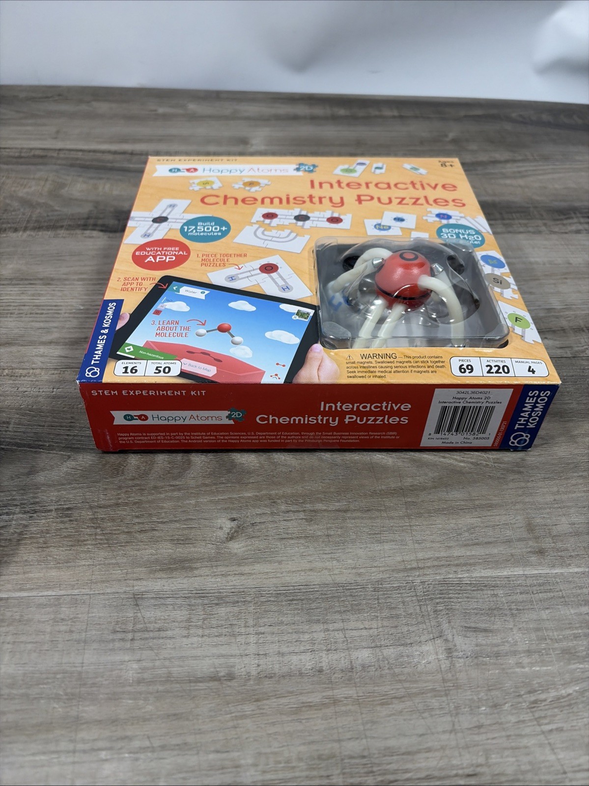 Thames & Kosmos Happy Atoms Stem Experiment Kit Interactive Chemistry Puzzl5994