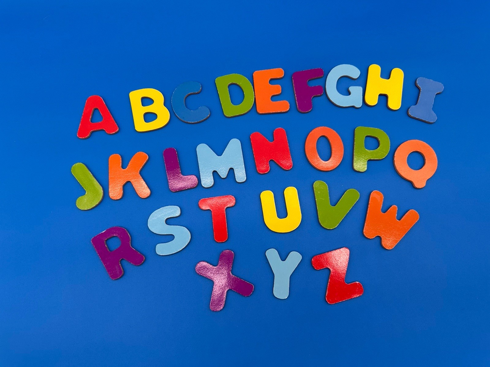 Vintage 2” Cardboard Multicolor Alphabet Letters Replacement